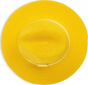 Aleszale KAPELUSZ DAMSKI SŁOMKOWY NA LATO FALOWANY KOLORY - KPL-LX23-036-ZOL 2