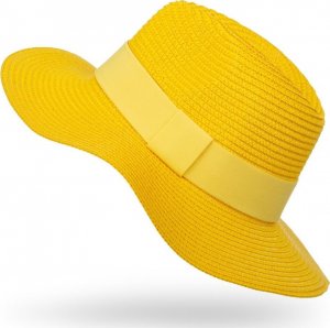 Aleszale KAPELUSZ DAMSKI SŁOMKOWY NA LATO FALOWANY KOLORY - KPL-LX23-036-ZOL 3