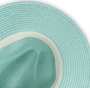 Aleszale KAPELUSZ DAMSKI SŁOMKOWY NA LATO FALOWANY KOLORY - KPL-LX23-036-PIS 4