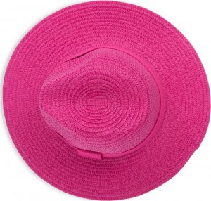 Aleszale KAPELUSZ DAMSKI SŁOMKOWY NA LATO FALOWANY KOLORY - KPL-LX23-036-FUK 2