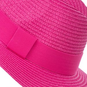 Aleszale KAPELUSZ DAMSKI SŁOMKOWY NA LATO FALOWANY KOLORY - KPL-LX23-036-FUK 5