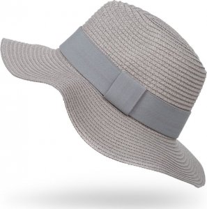 Aleszale KAPELUSZ DAMSKI SŁOMKOWY NA LATO FALOWANY KOLORY - KPL-LX23-036-SZA 3