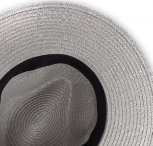 Aleszale KAPELUSZ DAMSKI SŁOMKOWY NA LATO FALOWANY KOLORY - KPL-LX23-036-SZA 4