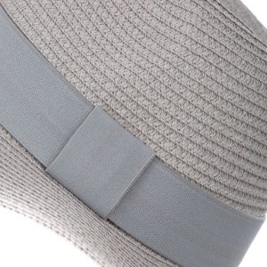 Aleszale KAPELUSZ DAMSKI SŁOMKOWY NA LATO FALOWANY KOLORY - KPL-LX23-036-SZA 5