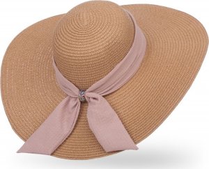 Aleszale KAPELUSZ DAMSKI SŁOMKOWY NA LATO DUŻY FALOWANY - KPL-LX17-BRA 3