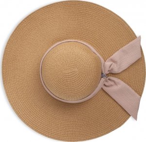 Aleszale KAPELUSZ DAMSKI SŁOMKOWY NA LATO DUŻY FALOWANY - KPL-LX17-BRA 5