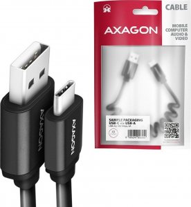 Kabel USB Axagon USB-A - USB-C 1.1 m Czarny (BUCM-AM20TB) 6