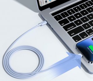 Kabel USB Joyroom USB-C - Lightning 1.2 m Niebieski (JYR755) 6