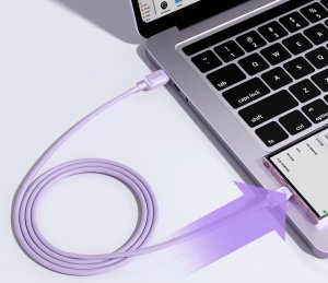 Kabel USB Joyroom USB-A - USB-C 1.2 m Fioletowy (JYR761) 7