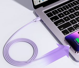 Kabel USB Joyroom USB-A - Lightning 1.2 m Fioletowy (JYR765) 6