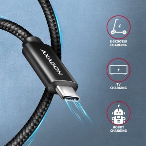 Kabel USB Axagon USB-C - USB-C 3 m Czarny (BUCM2-CM30AB) 6