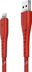 Kabel USB Energea USB-A - Lightning 1.5 m Czerwony (CBL-NF-RED150) 2
