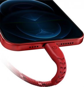 Kabel USB Energea USB-A - Lightning 1.5 m Czerwony (CBL-NF-RED150) 4