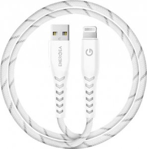 Kabel USB Energea USB-A - Lightning 1.5 m Biały (CBL-NF-WHT150) 1