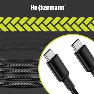 Kabel USB Heckermann USB-C - USB-C 2 m Czarny 9