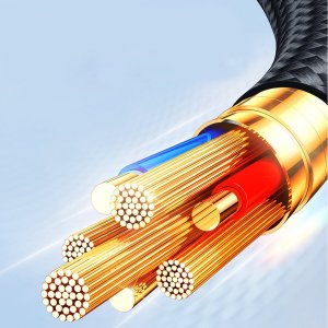 Kabel USB Joyroom USB-A - 2x USB-C + Lightning + microUSB 1.2 m Czarny (JYR776) 9