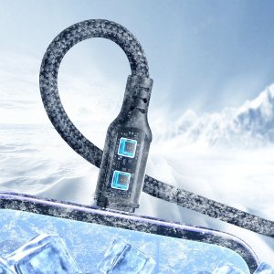 Kabel USB Joyroom USB-A - 2x USB-C + Lightning + microUSB 1.2 m Czarny (JYR777) 8