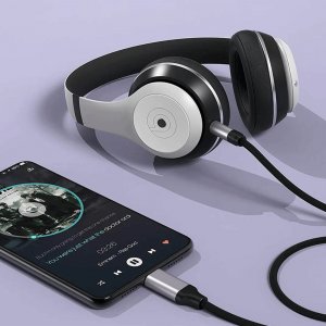 Kabel USB Reagle USB-C - mini Jack 3.5 mm 1.5 m Czarny 3