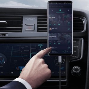 Kabel USB Reagle USB-C - mini Jack 3.5 mm 1 m Czarny 2