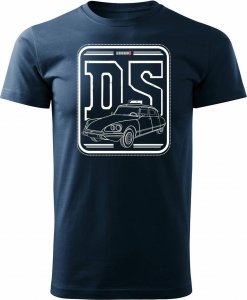 Topslang Koszulka z samochodem Citroen Citroenem DS 19 21 23 ID 19 21 męska granatowa XL 1