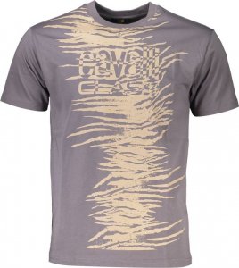 Cavalli Class CAVALLI CLASS T-SHIRT Z KRÓTKIM RĘKAWEM MĘSKI SZARY 1