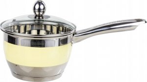 Hoffner Garnki ze stali nierdzewnej z kremowym paskiem HF 9969 zestaw 12 elementów indukcja gaz 4