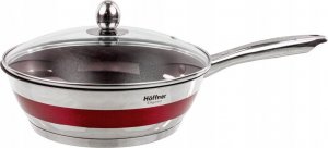 Hoffner Garnki ze stali nierdzewnej z czerwonym paskiem Hoffner HF 9969 zestaw 12 elementów indukcja gaz 3