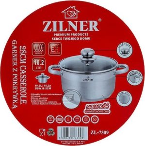 Zilner GARNEK STALOWY 10L 28cm DNO 5 WARSTWOWE ZILNER ZL-7309 / 9119 3