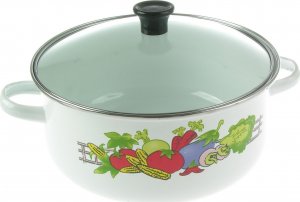 GARNKI EMALIOWANE 10el. ZESTAW Garnków Emalia 7021 3