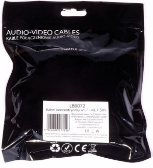 Kabel Libox Antenowy (F) 5m czarny (LB0072) 3