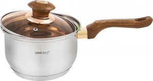 king hoff Zestaw 4 garnków stalowych, patelni i rondla wraz z pokrywkami (KH 1768) - 12 elementów 5