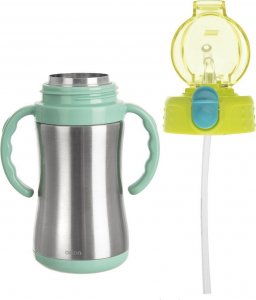 Orion Kubek termiczny / termos bidon stalowy zielony 300 ml 5