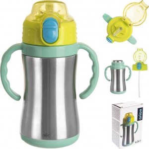 Orion Kubek termiczny / termos bidon stalowy zielony 300 ml 8