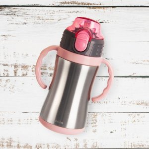 Orion Kubek termiczny / termos bidon stalowy różowy 300 ml 2