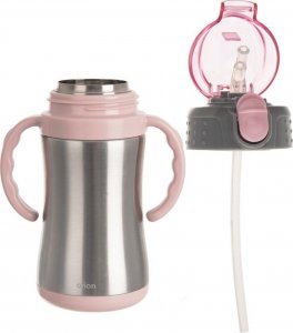 Orion Kubek termiczny / termos bidon stalowy różowy 300 ml 5