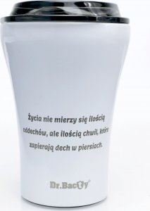 Dr.Bacty Kubek termiczny do kawy z powłoką ceramiczną Dr.Bacty Apollo - 227 ml - biały - Z twoim grawerem 3