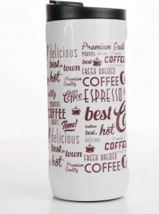 Dr.Bacty Kubek termiczny do kawy Dr.Bacty Notus dla kawosza - biały 2