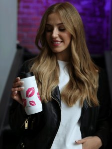 Dr.Bacty Kubek termiczny 2w1 Dr.Bacty Notus Usta - biały 8