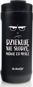 Dr.Bacty Kubek termiczny do kawy Dr.Bacty Notus Dziękuje, nie słodzę - czarny 2