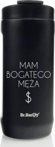 Dr.Bacty Kubek termiczny 2w1 Dr.Bacty Notus Żona bogatego męża - czarny 2