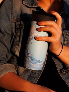 Contigo Kubek termiczny Contigo West Loop 2.0 470ml - Błękitny Mat - Summer Waves 2