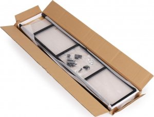 ModernHome Regał drewniany szeroki 4 półki nowoczesny LOFT 9