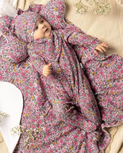 NICOL Czapka bawełniana niemowlęca dla dziewczynki Nicol Lea 80 4