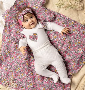 NICOL Czapka bawełniana niemowlęca dla dziewczynki Nicol Lea 80 7