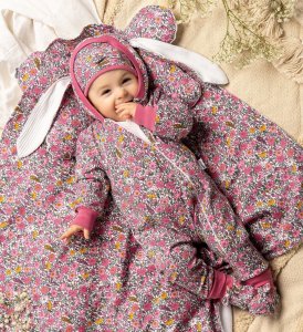 NICOL Czapka bawełniana niemowlęca dla dziewczynki Nicol Lea 80 8