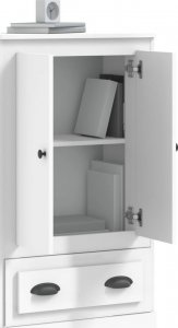 vidaXL Kredens, biały, 60x35,5x103,5 cm, materiał drewnopochodny 5