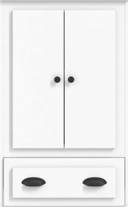 vidaXL Kredens, biały, 60x35,5x103,5 cm, materiał drewnopochodny 6