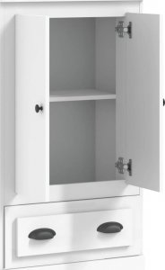 vidaXL Kredens, biały, 60x35,5x103,5 cm, materiał drewnopochodny 8