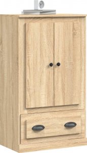 vidaXL Kredens, dąb sonoma, 60x35,5x103,5 cm, materiał drewnopochodny 4
