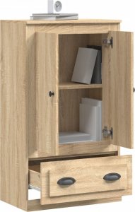 vidaXL Kredens, dąb sonoma, 60x35,5x103,5 cm, materiał drewnopochodny 5